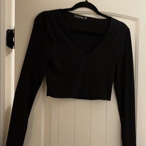 Long sleeve crop top